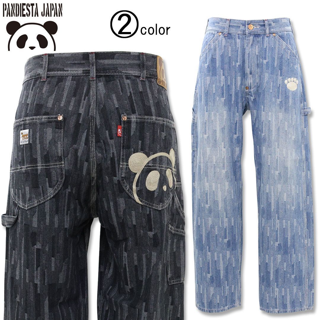 パンディエスタ PANDIESTA ジャガード デニム パンツ 526600 パンダ ジーンズ ジーパン ズボン 26SS