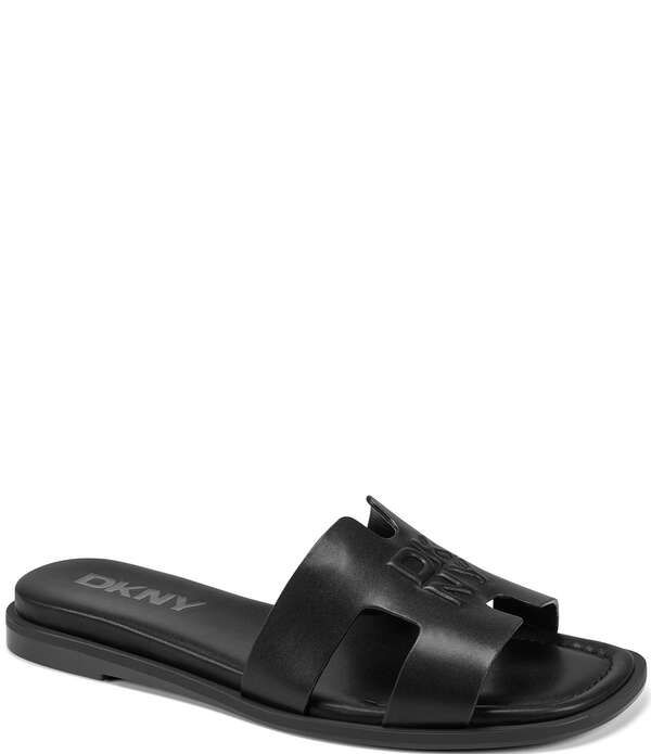ダナキャラン レディース シューズ パンプス サンダル DKNY by Donna Karan Columba Flat Slide Sandals Black ブラック