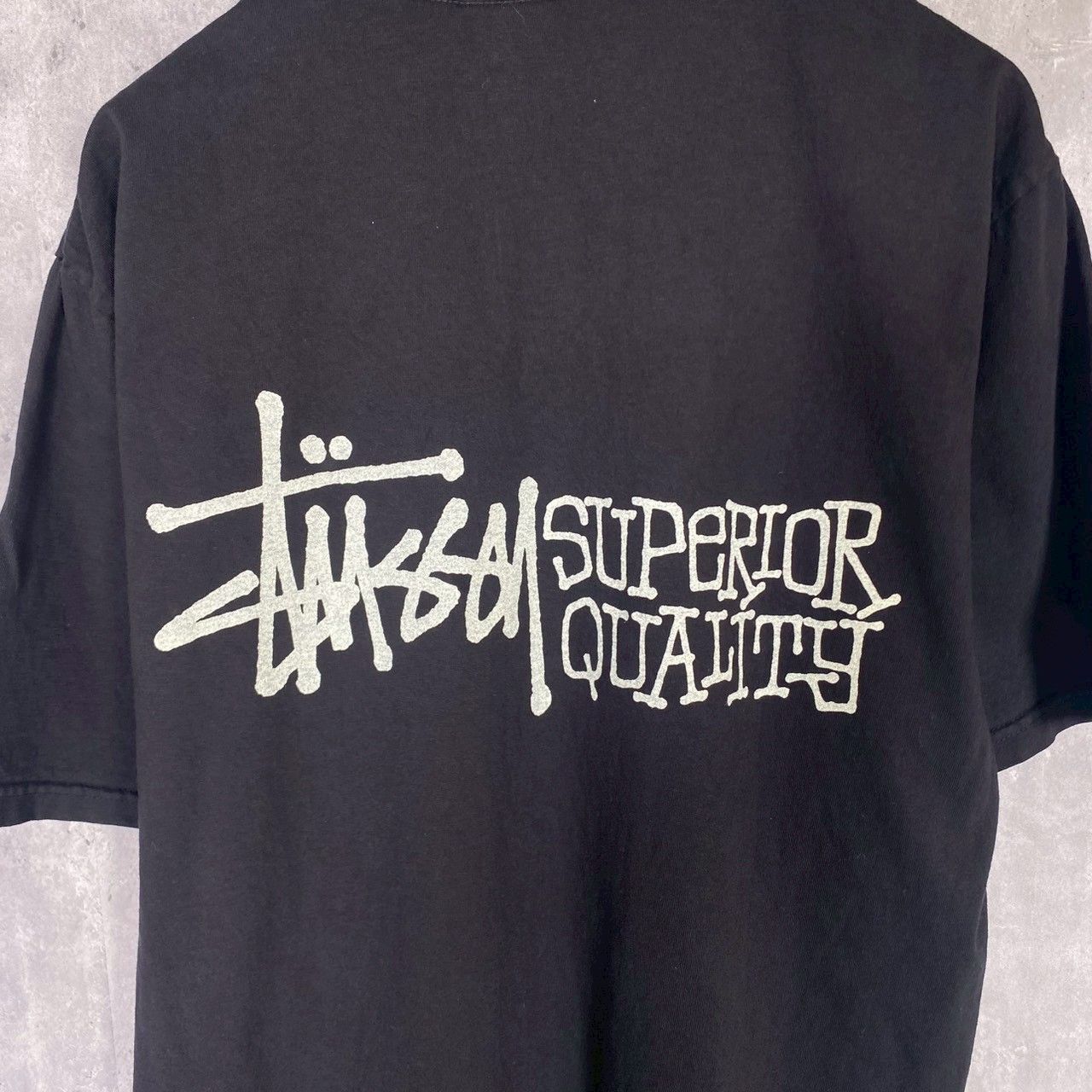 『STUSSY』ステューシー (M) バックロゴプリントTシャツ カットソー