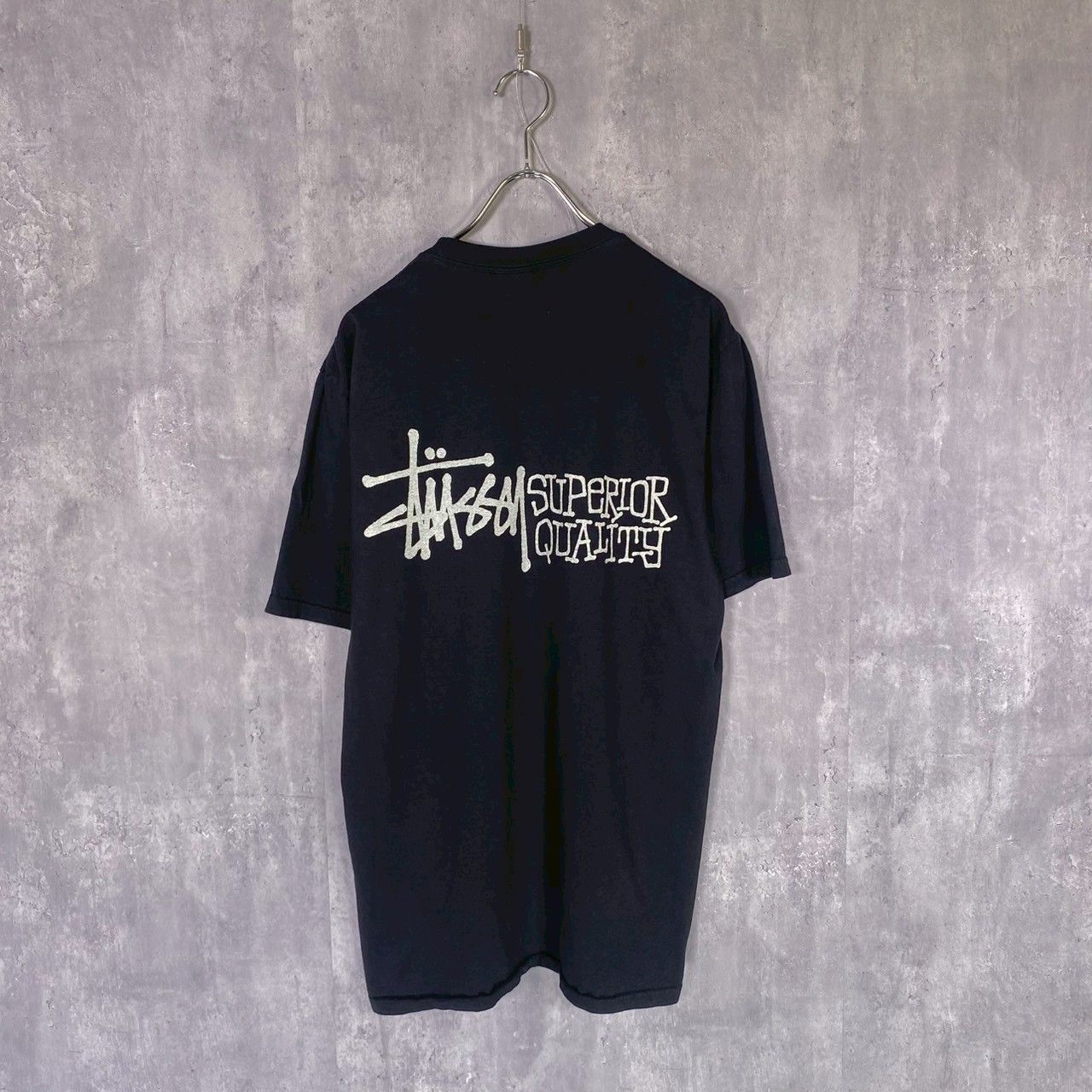 『STUSSY』ステューシー (M) バックロゴプリントTシャツ カットソー
