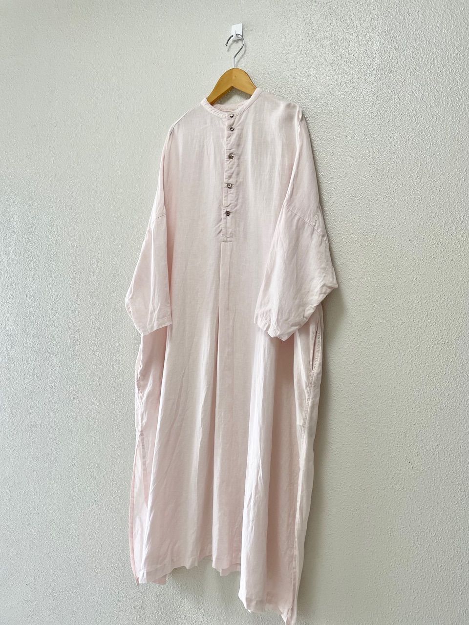 nest Robe ネストローブ リネンワイドプルオーバーワンピース 定価2.9万 麻 日本製 / made in JAPAN