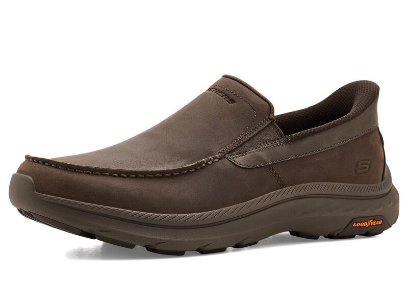 スケッチャーズ メンズ シューズ スリッポン・ローファー SKECHERS Pollard Osgood Cocoa ココア