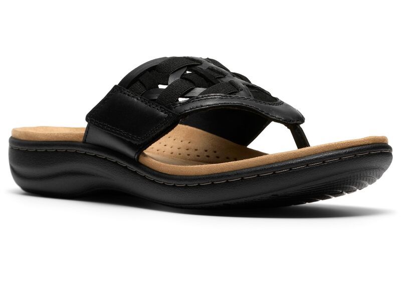 クラークス レディース シューズ ヒール Clarks Laurieann Mia Black Leather ブラック