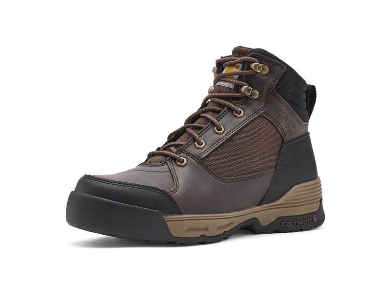 カーハート メンズ シューズ ブーツ・レインブーツ Carhartt Force Hd 6 Softoe Work Boot Dark Brown ブラウン