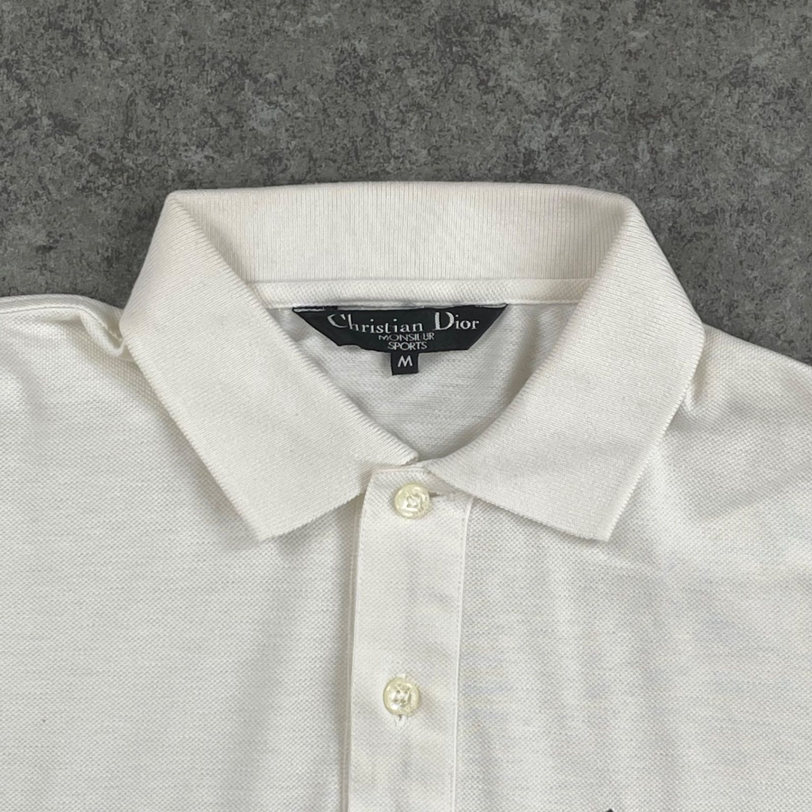 Vintage Christian Dior クリスチャンディオール 半袖 ポロシャツ 鹿子