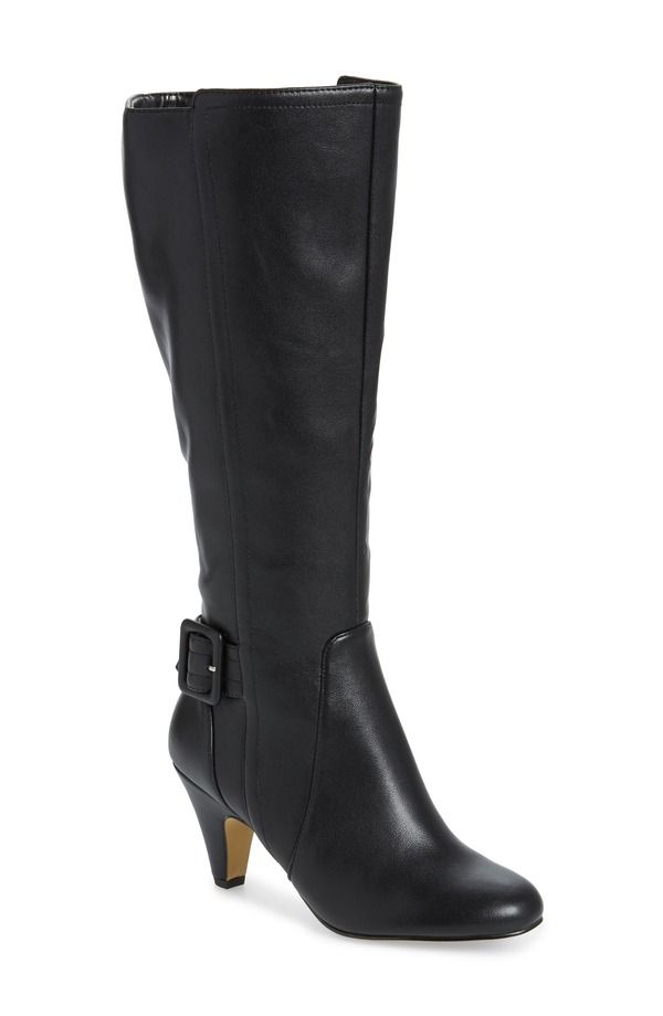 ベラヴィータ レディース シューズ ブーツ・レインブーツ Bella Vita Troy Knee High Buckle Boot Black ブラック