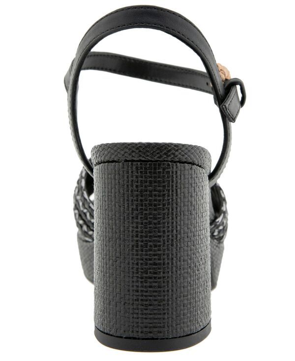 ケネスコール レディース シューズ サンダル プラットフォーム Kenneth Cole Reaction Womens Reeva Platform Dressandals Black Raffia ブラック