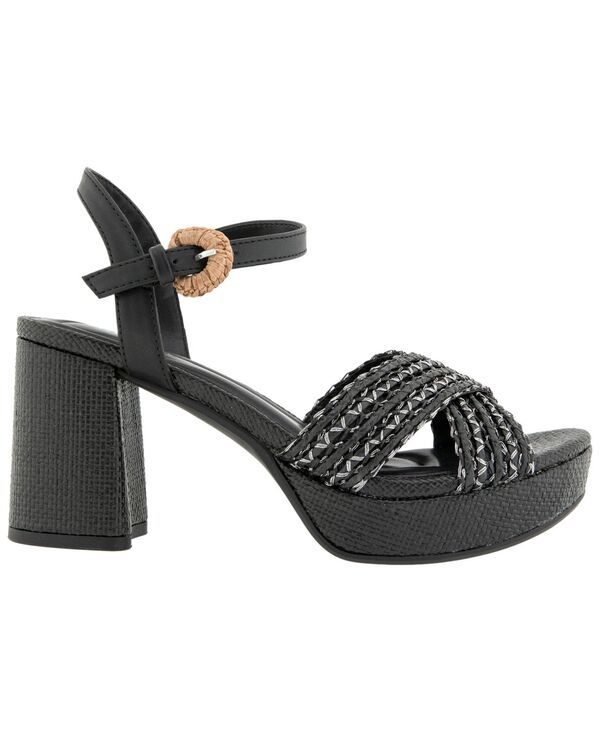ケネスコール レディース シューズ サンダル プラットフォーム Kenneth Cole Reaction Womens Reeva Platform Dressandals Black Raffia ブラック
