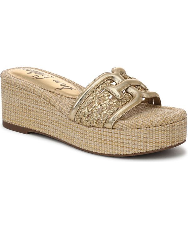 サムエデルマン レディース シューズ サンダル Sam Edelman Womens Pauleena Slide Wedge Sandals Amber Gold アンバー