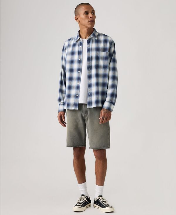 リーバイス メンズ ボトムス ハーフパンツ・ショーツ ショートパンツ Levis Mens 501 Original Hemmed Stretch 9 Jean Shorts Moon Truck