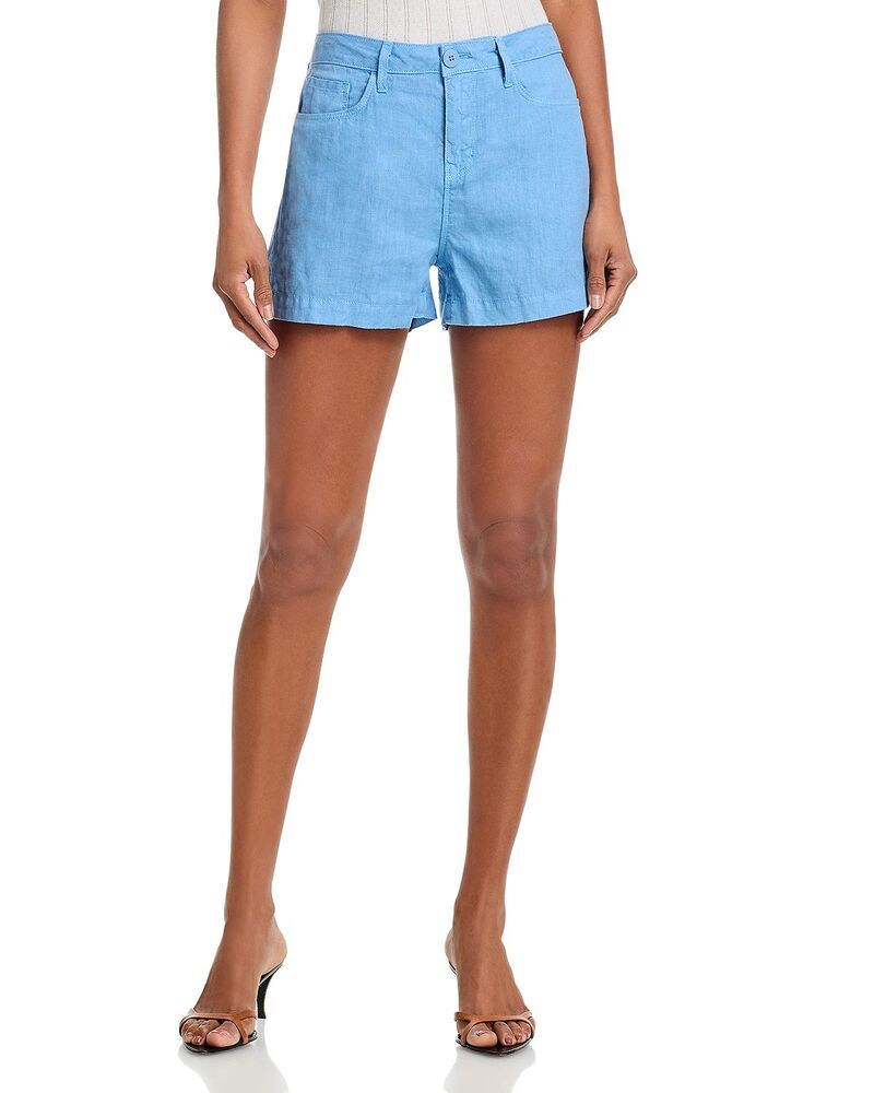 ラジャンス レディース ボトムス ハーフパンツ・ショーツ ショートパンツ リネン LAGENCE Gina Linen High Rise Shorts Allure Blue ブルー