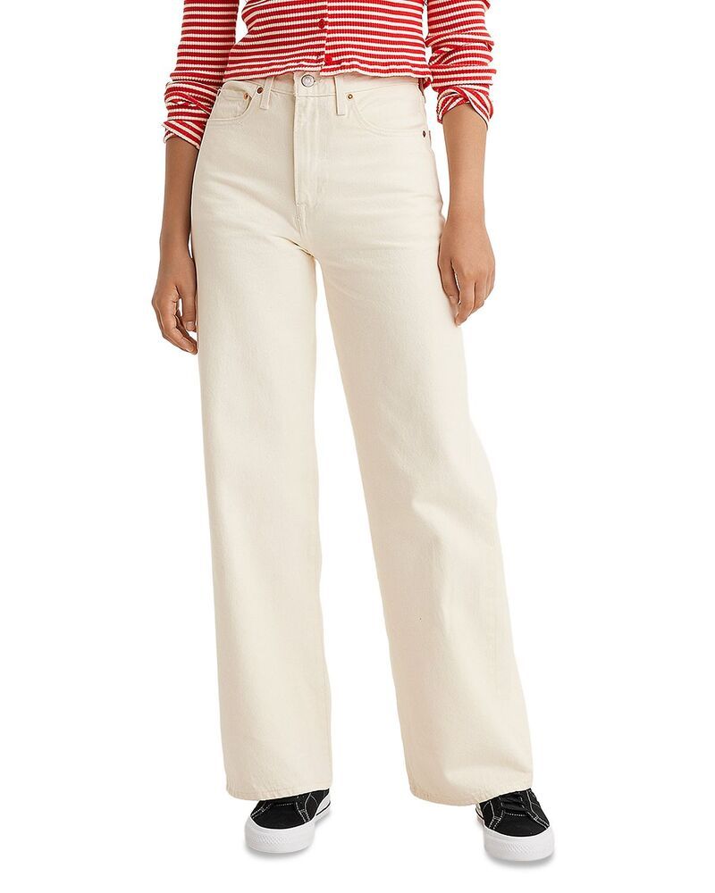 リーバイス レディース ボトムス デニムパンツ ワイドレッグ ジーンズ Levis Ribcage Wide Leg Jeans in Barely Freezing Barely Freezing