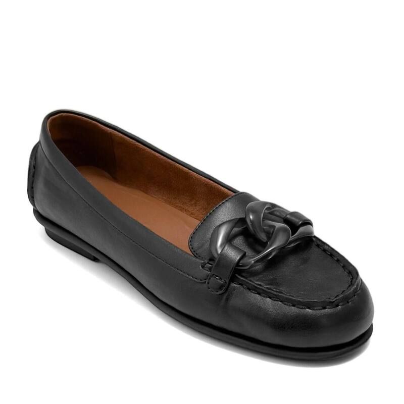 エアロソールズ レディース シューズ スリッポン・ローファー Aerosoles Wysteria Womens Moc Toe SlipOn Loafers Black ブラック