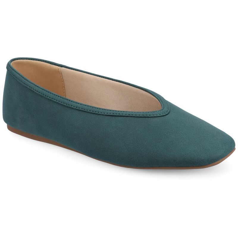 ジャーニー レディース シューズ サンダル Journee Fortune Womens Almond Toe Ballet Flats Teal ティール