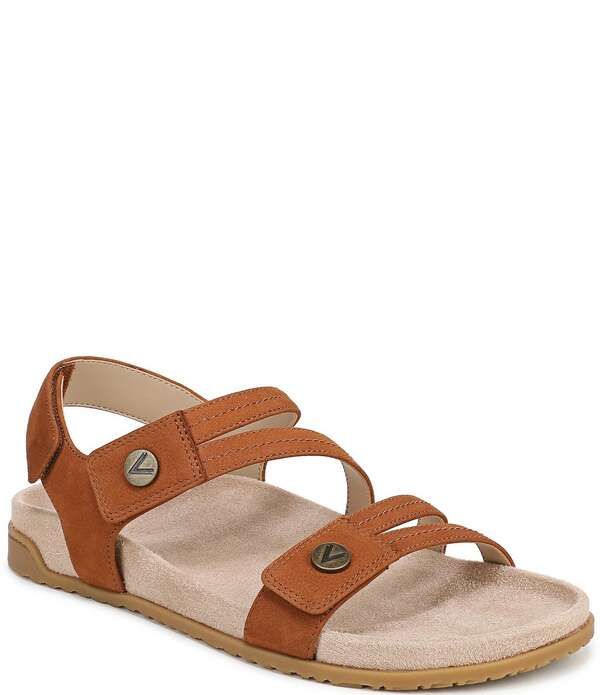 バイオニック レディース シューズ サンダル Vionic Essie Nubuck Slingback Sandals Brandy