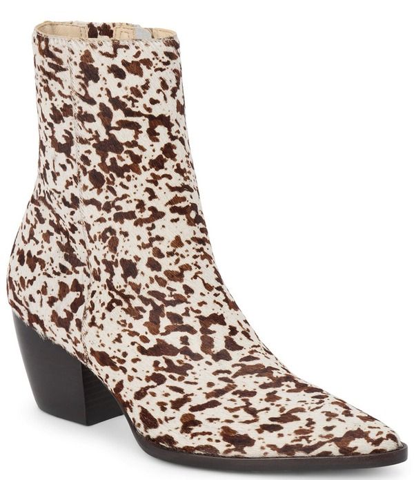 マチス レディース シューズ ブーツ・レインブーツ アニマル柄 プリント Matisse Caty Spotted Animal Print Calf Hair Western Inspired Booties WhiteBrown Cowhair ホワイト