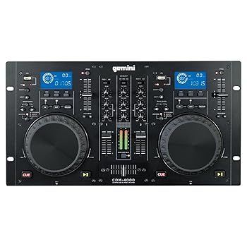 GEMINI MP3 / CD DJ ワークステーション デュアルCDJ PLAYER+MIXER CDM-4000