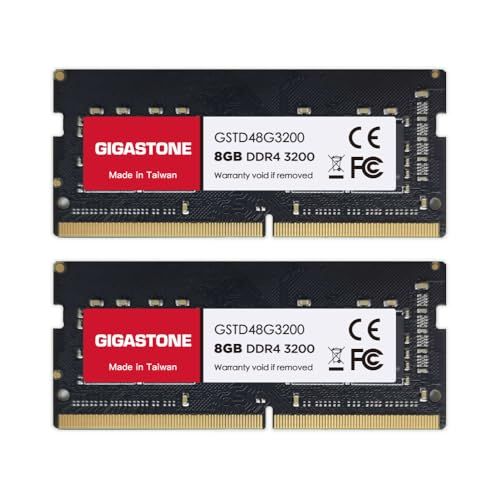 【メモリ ノートパソコン専用 DDR4】GIGASTONE 8GBx2枚 (16GB Kit) DDR4 3200MHz (2933MHz or 2666MHz) PC4-25600 (PC4-23400/21300) CL22 1.2V S 0c2d65f3