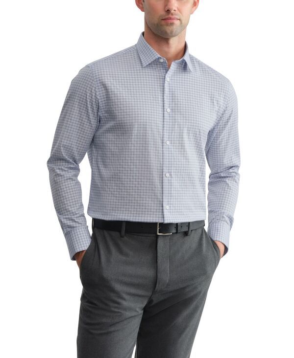 カルバンクライン メンズ トップス シャツ レギュラーフィット コットン Calvin Klein Refined Cotton Stretch Mens Regular Fit Dresshirt BLUE ブルー