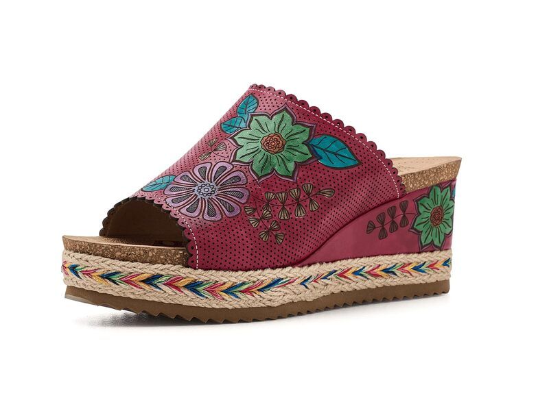 スプリングステップ レディース シューズ ヒール Lartiste By Spring Step Delraybeach Fuchsia Multi フューシャ