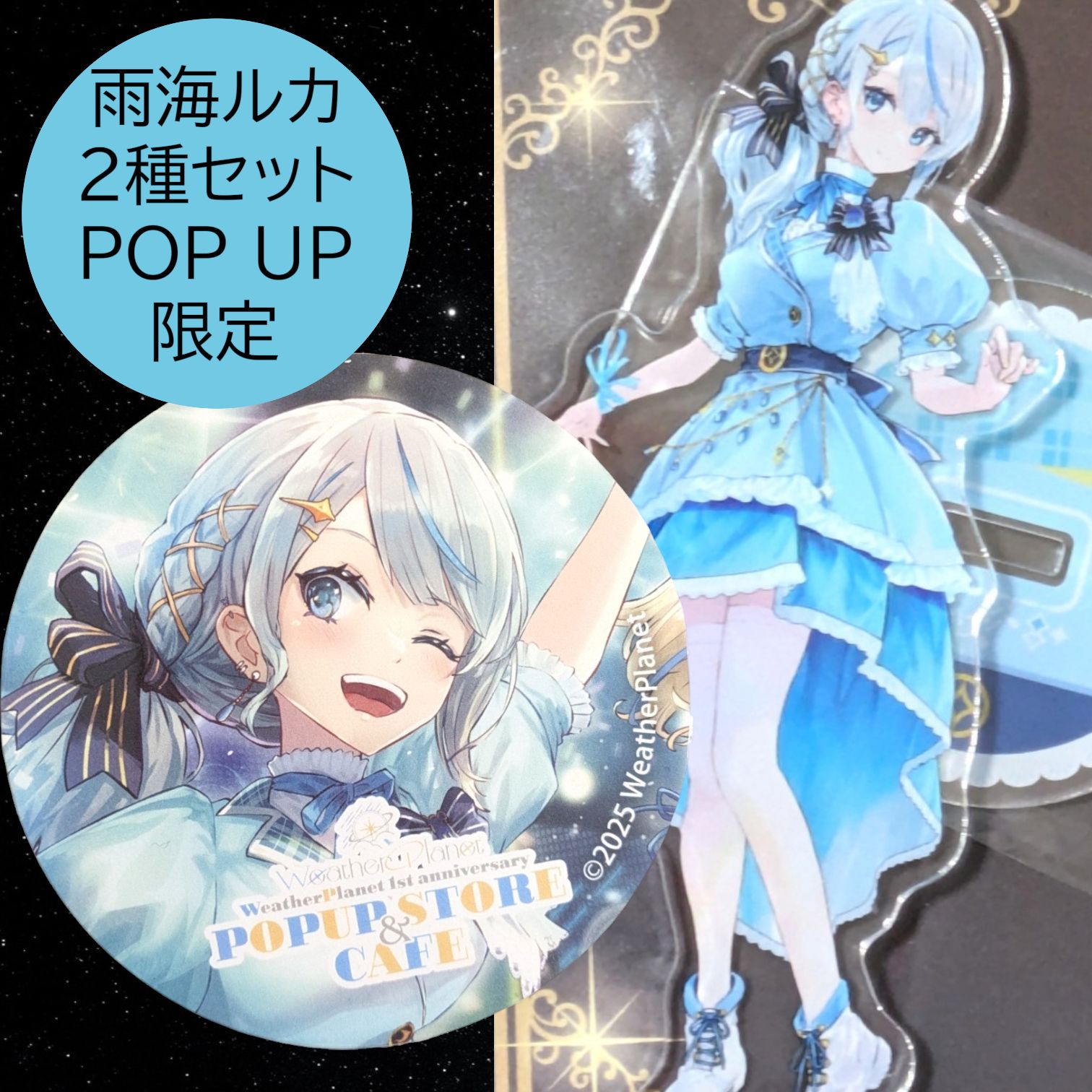送料無料 24時間以内発送 新品 2種セット 雨海ルカ アクリルスタンド