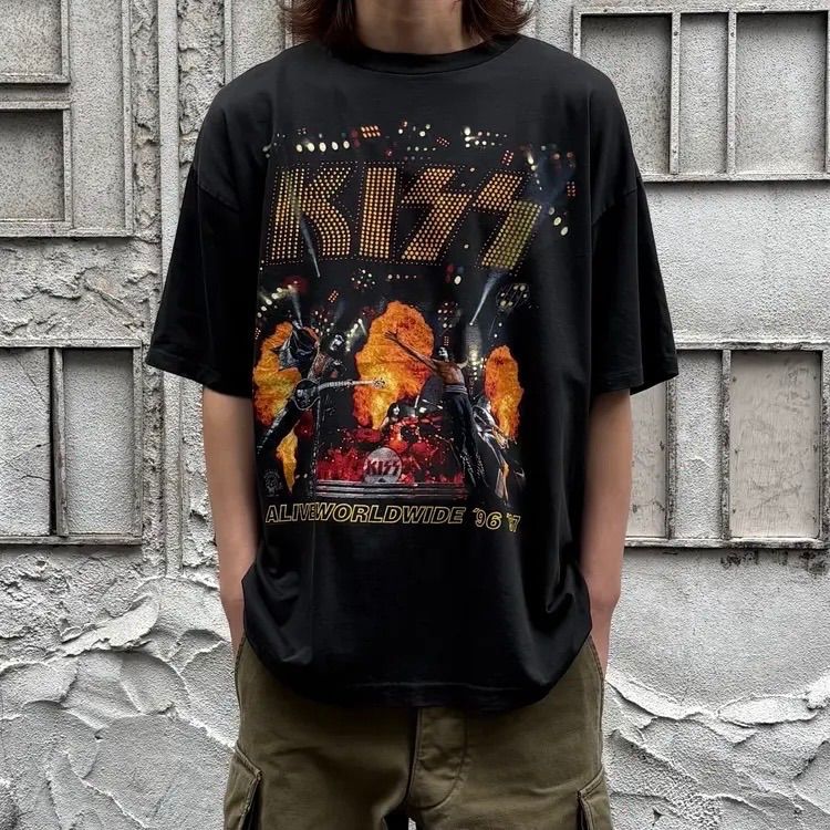 90s KISS / USA製 Alive Worldwide Tour Tシャツ XL