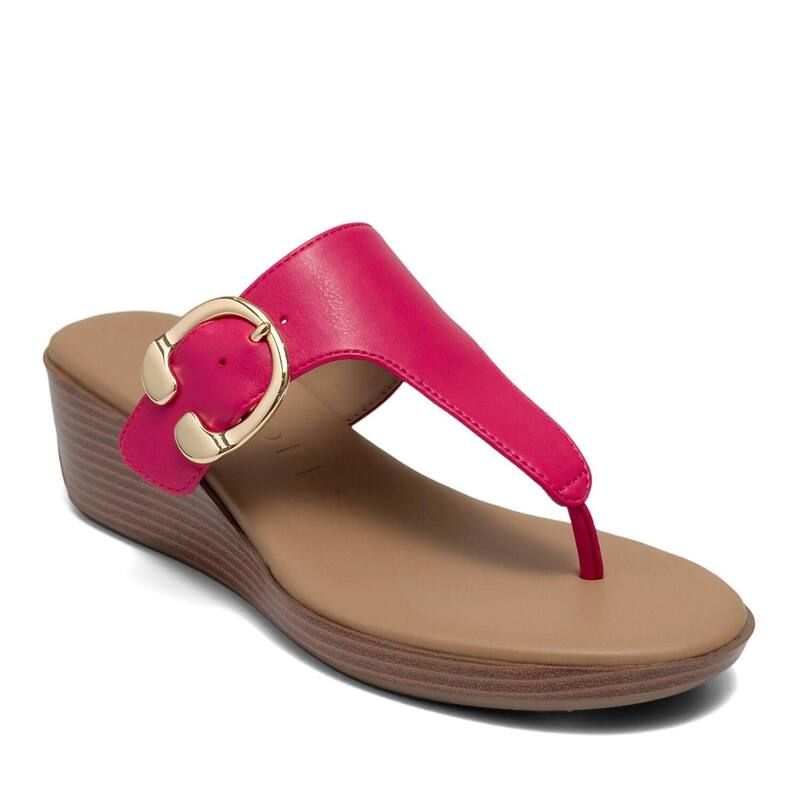 エアロソールズ レディース シューズ サンダル Aerosoles Izola Womens Wedge Sandals Magenta マゼンタ
