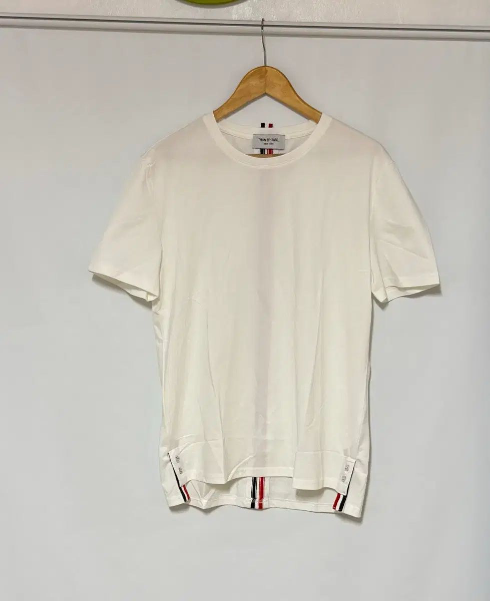 トム・ブラウン 白 半袖 Tシャツ