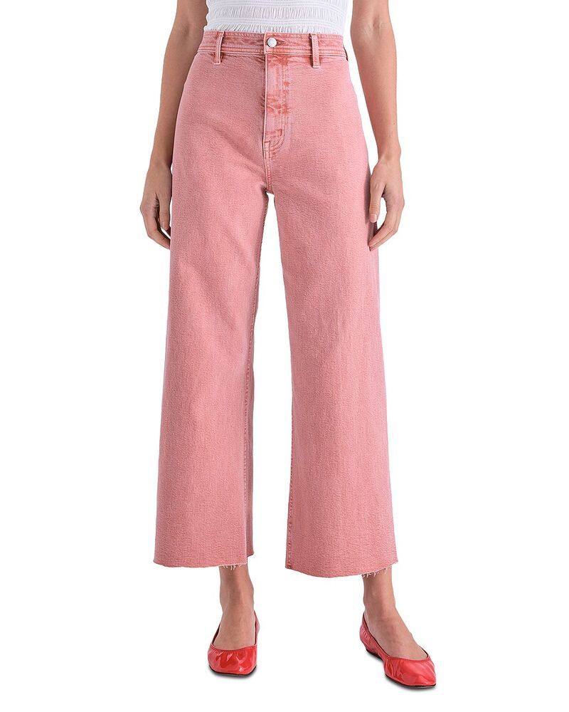 ピストーラ レディース ボトムス デニムパンツ ワイドレッグ アンクル ジーンズ Pistola Penny High Rise Ankle Wide Leg Jeans in Coral Rose Coral Rose コーラル