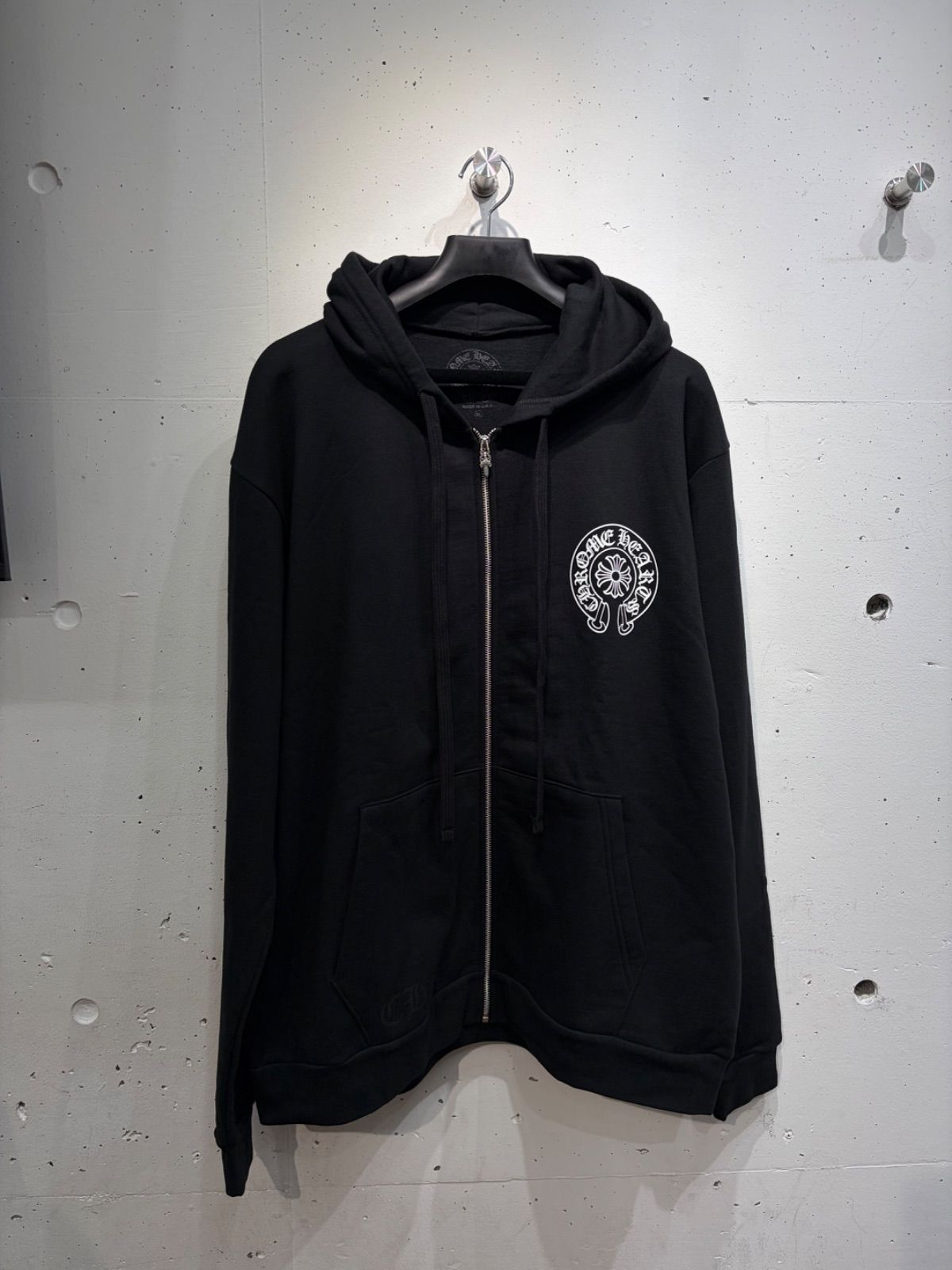 新品　CHROME HEARTS クロムハーツ　Horseshoe zip up foodie tokyo ホースシュージップフーディー東京限定