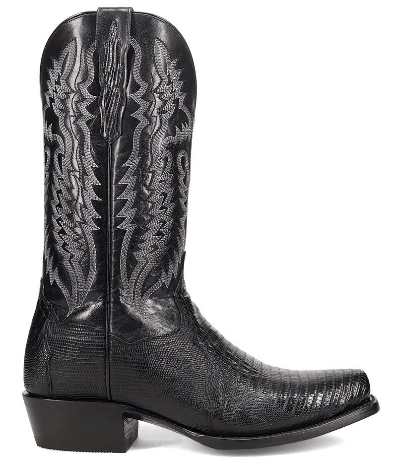 ダンポスト メンズ シューズ ブーツ・レインブーツ Dan Post Mens Ringold 13 Teju Lizard Square Toe Western Boots Black ブラック