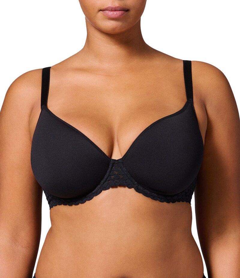 シモーヌペレール レディース アンダーウェア ブラジャー Tシャツ Simone Perele Subtile 3D Plunge Convertible Spacer Cup TShirt Bra Black ブラック