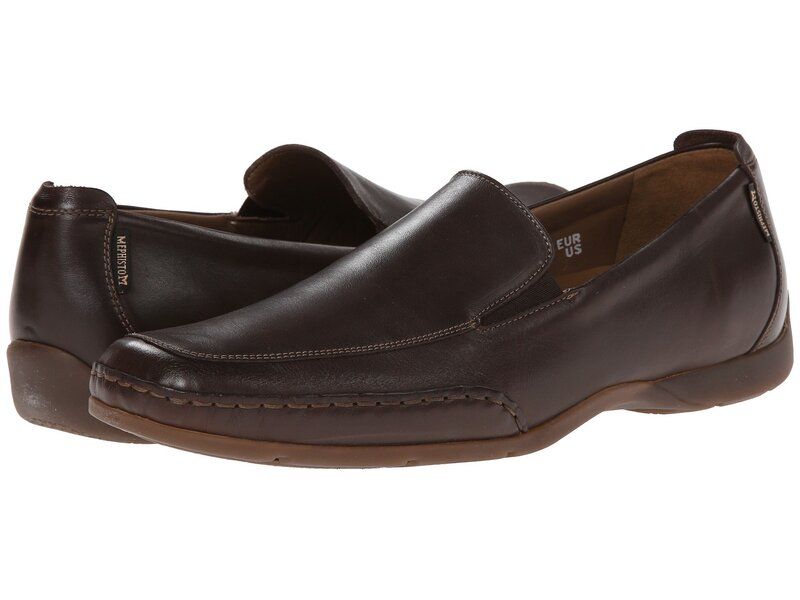 メフィスト メンズ シューズ スリッポン・ローファー Mephisto Edlef Dark Brown Smooth Leather ブラウン