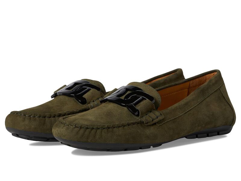 ベネリ レディース シューズ スリッポン・ローファー Vaneli Aiker Khaki Suede カーキ