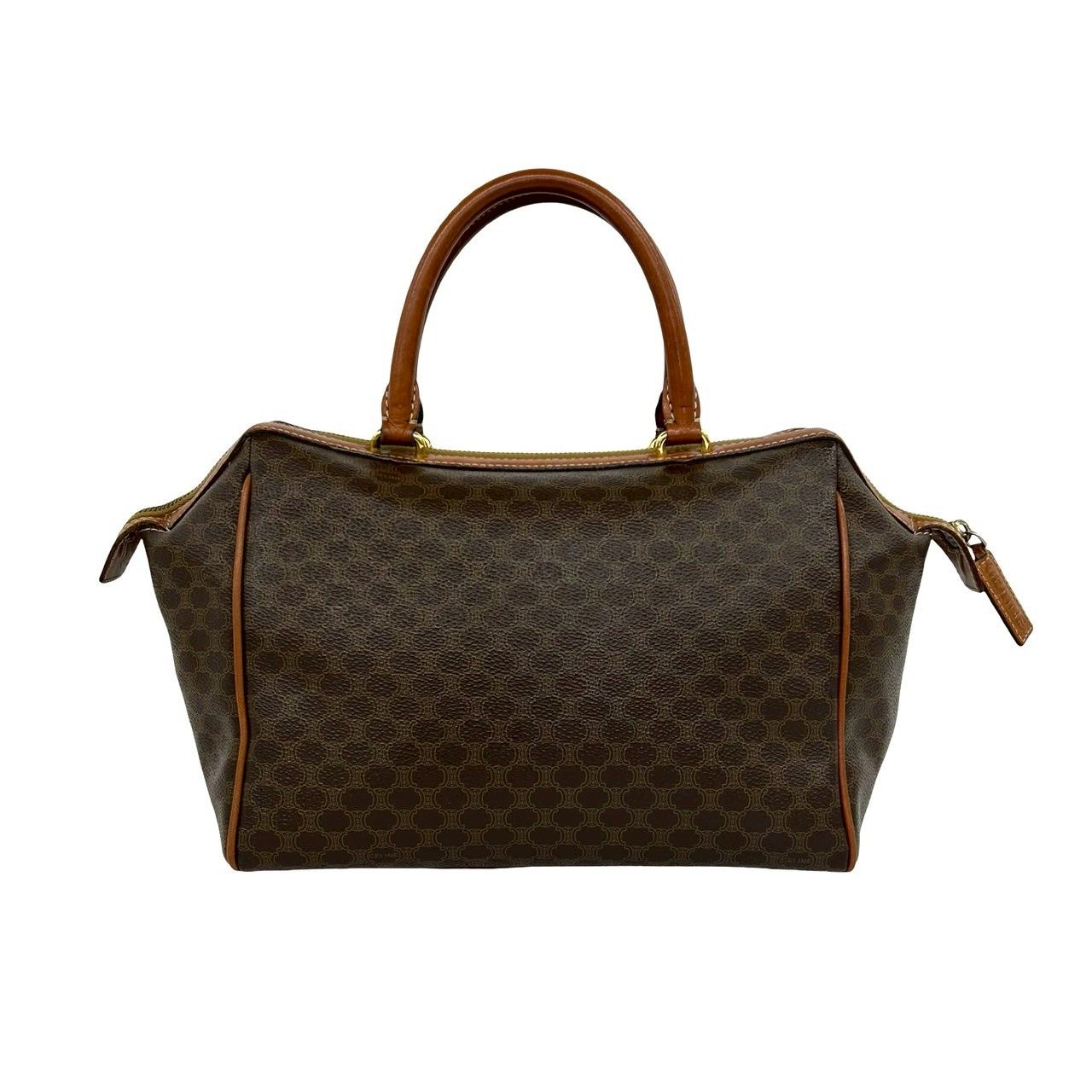 極 美品 CELINE セリーヌ ヴィンテージ マカダム ブラゾン 柄 レザー