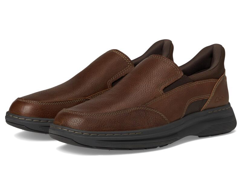 クラークス メンズ シューズ オックスフォード Clarks Craftwell Step Brown Tumbled Leather ブラウン