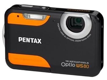 PENTAX デジタルカメラ Optio WS80 1000万画素 光学5倍ズーム 防水 OPTIOWS80BO