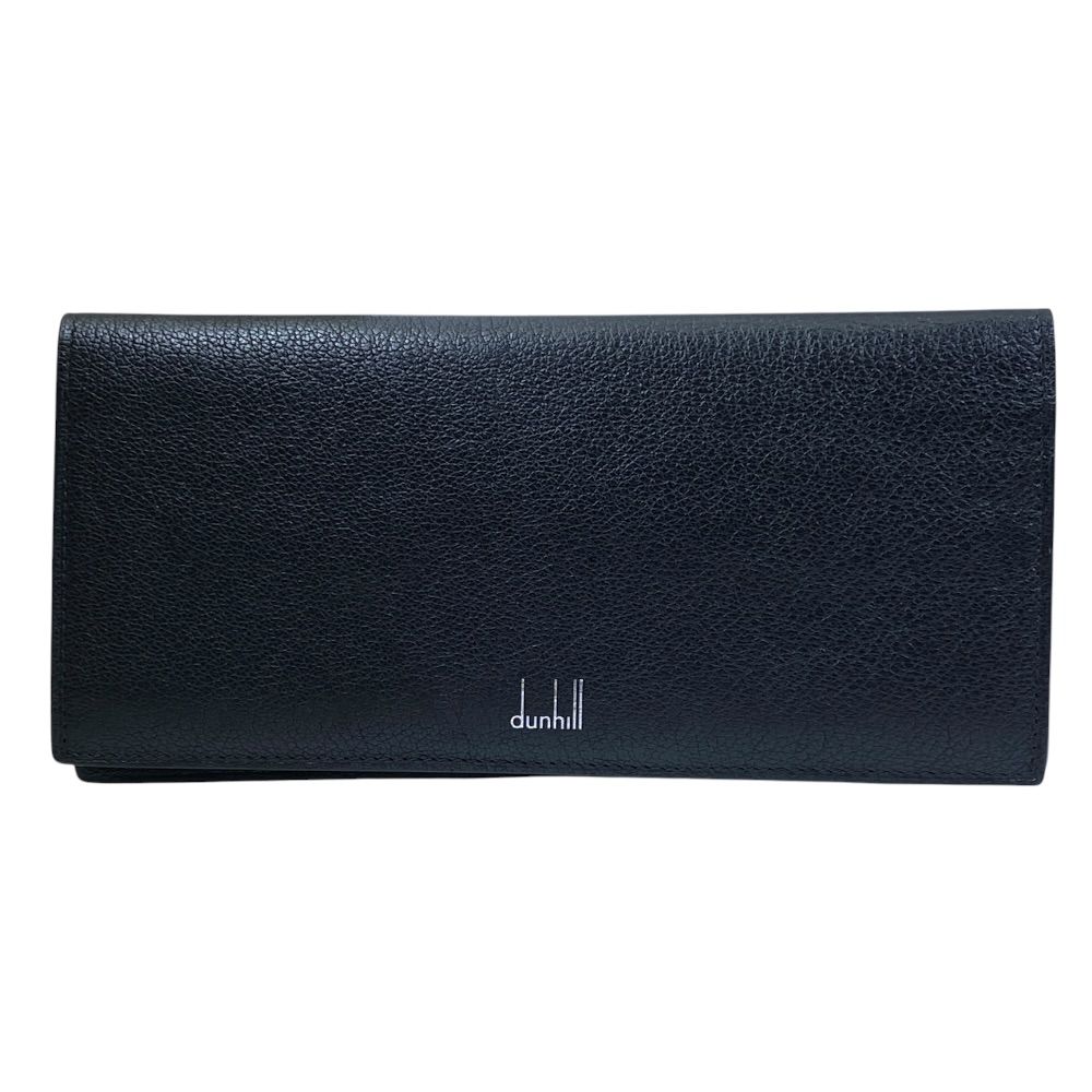 dunhill ダンヒル デューク ファインレザー 長財布 二つ折り財布 折財布 DU20F2101GS001 レザー ブラック 収納力 実用的 洗練 上品 高級感 スタイリッシュ