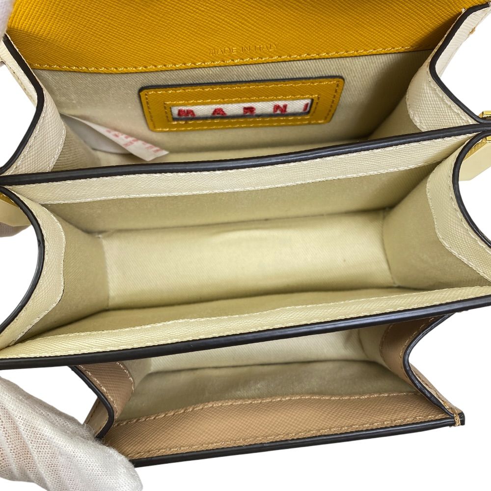 美品 MARNI マルニ TRUNK トランク ミニ ショルダーバッグ クロス 
