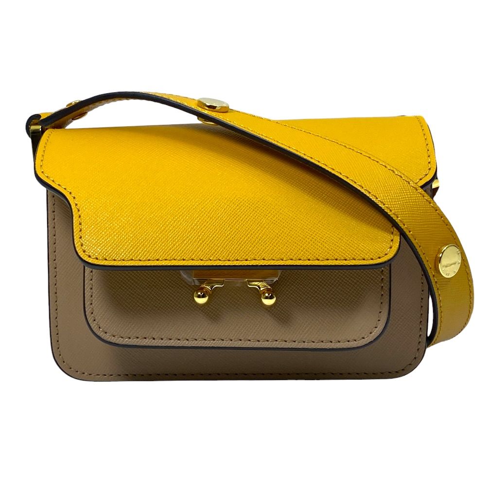 美品 MARNI マルニ TRUNK トランク ミニ ショルダーバッグ クロス 