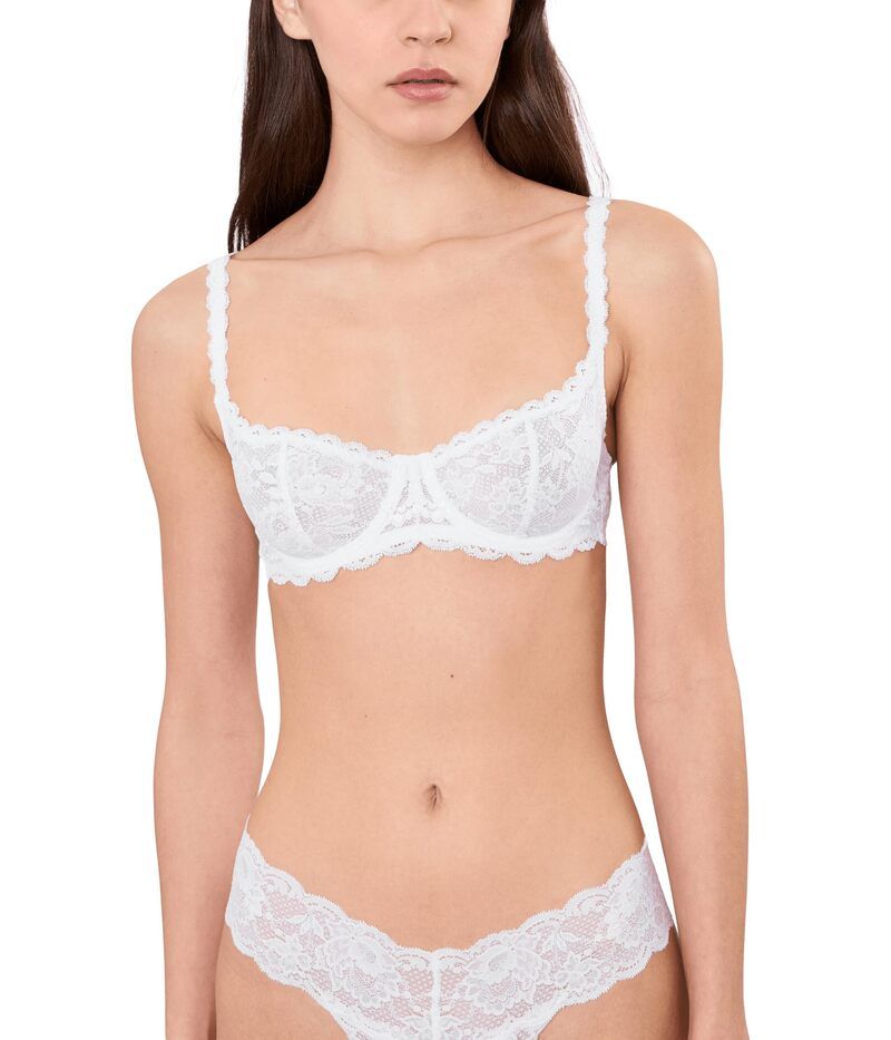 コサベラ レディース アンダーウェア ブラジャー Cosabella Never Say Never Balconette Bra White ホワイト