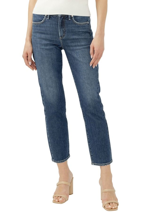 シルバー ジーンズ レディース ボトムス デニムパンツ ストレート アンクル Silver Jeans Co Most Wanted Ankle Straight Leg Jeans Rewind