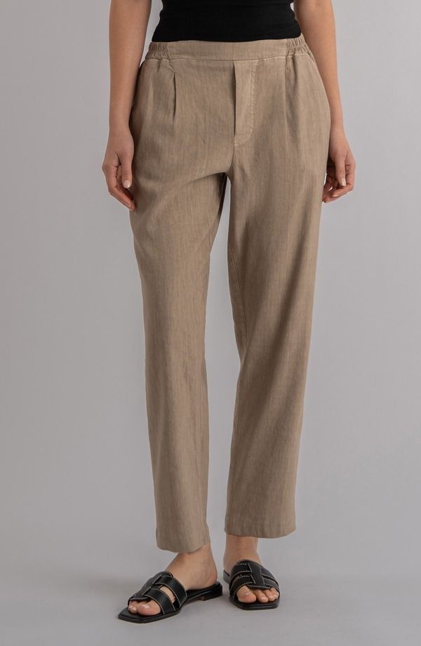カットフロムザクロス レディース ボトムス レギンス パンツ リネン KUT from the Kloth Rosalie PullOn Tapered Linen Blend Pants Khaki カーキ