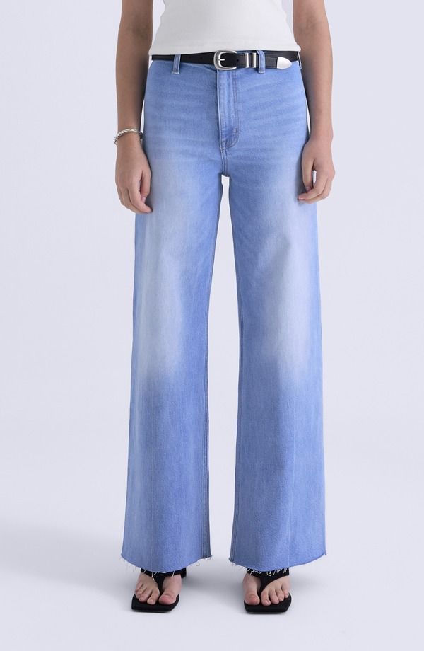 ピストーラ レディース ボトムス カジュアルパンツ ワイドレッグ ハイウエスト ジーンズ Pistola Penny Crop High Waist Wide Leg Jeans Whisper