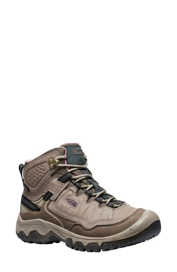 キーン レディース シューズ ブーツ・レインブーツ KEEN Targhee IV Waterproof Mid Hiking Shoe BrindleNostalgia Ro