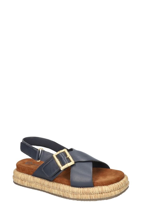 ベラヴィータ レディース シューズ サンダル Bella Vita Jaylyn Slingback Sandal Navy Leather ネイビー