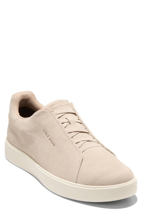 コールハーン メンズ シューズ スニーカー Cole Haan GrandPro Luxe SlipOn Sneaker Oxford Tan Suede Ivory アイボリー