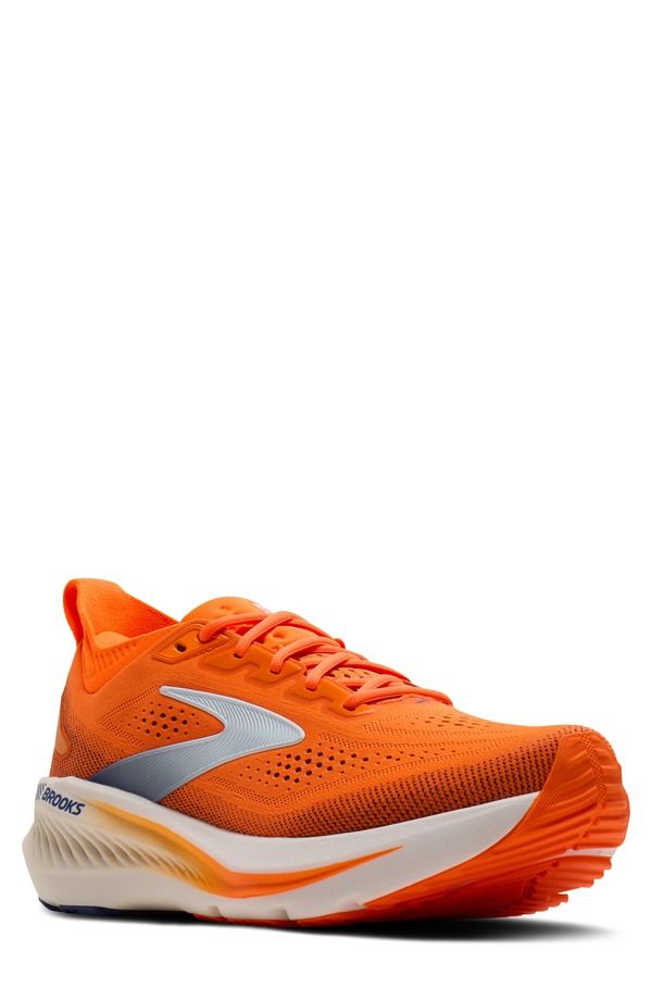 ブルックス メンズ シューズ スニーカー Brooks Glycerin GTS 23 Running Shoe Shocking Orange Blue White ホワイト