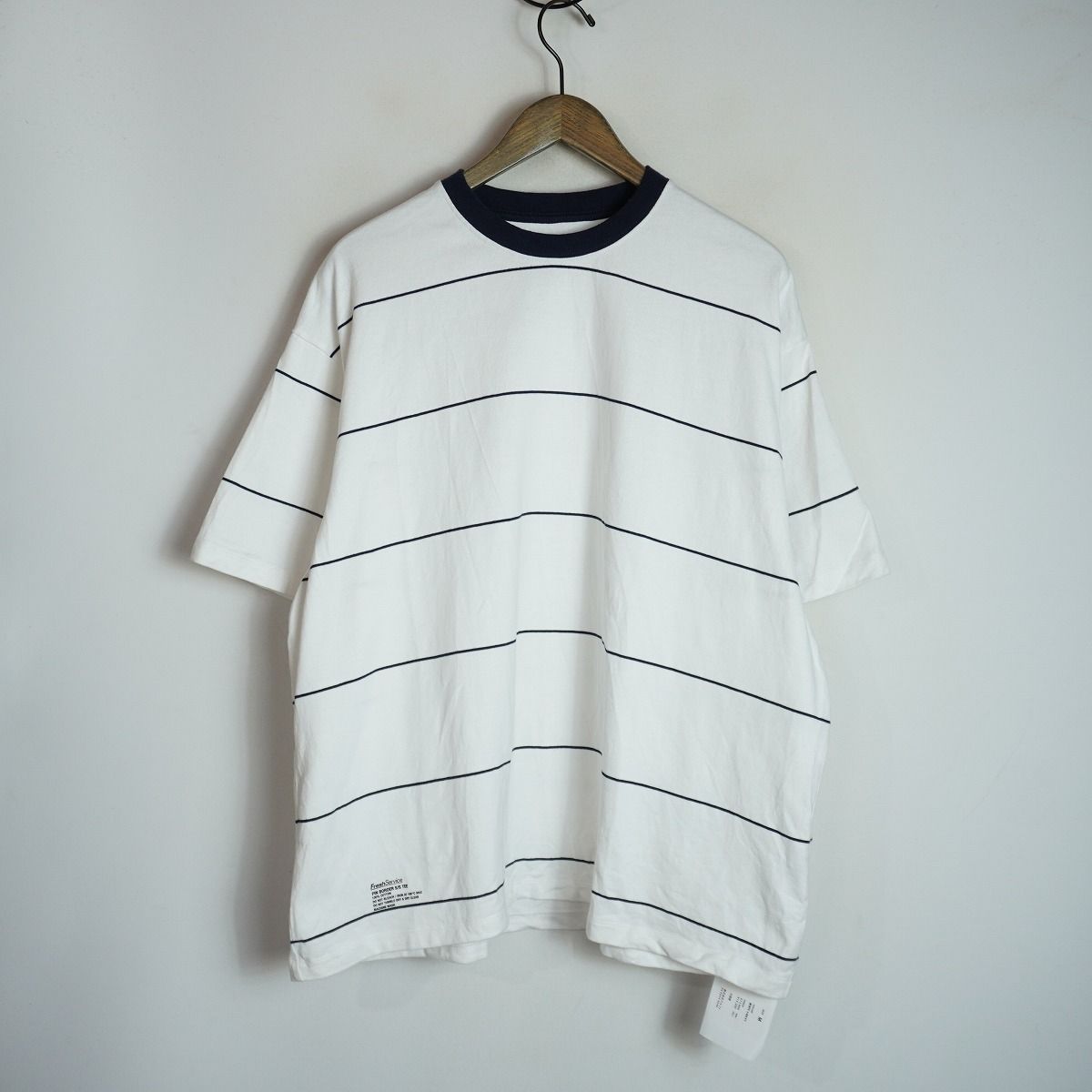 新品 26SS Fresh Service フレッシュサービス PIN BORDER S/S TEE ピンボーダー 半袖 Tシャツ カットソー FSC261-70262 白紺 M 3533Q♪