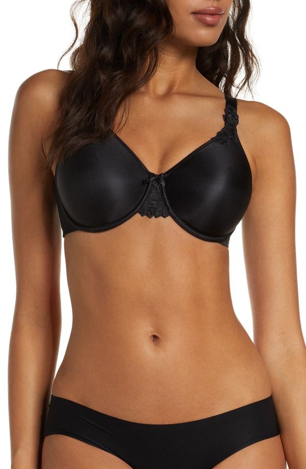 シャンテル レディース アンダーウェア ブラジャー ミニ Chantelle Lingerie Hedona Underwire Minimizer Contour Bra Black ブラック